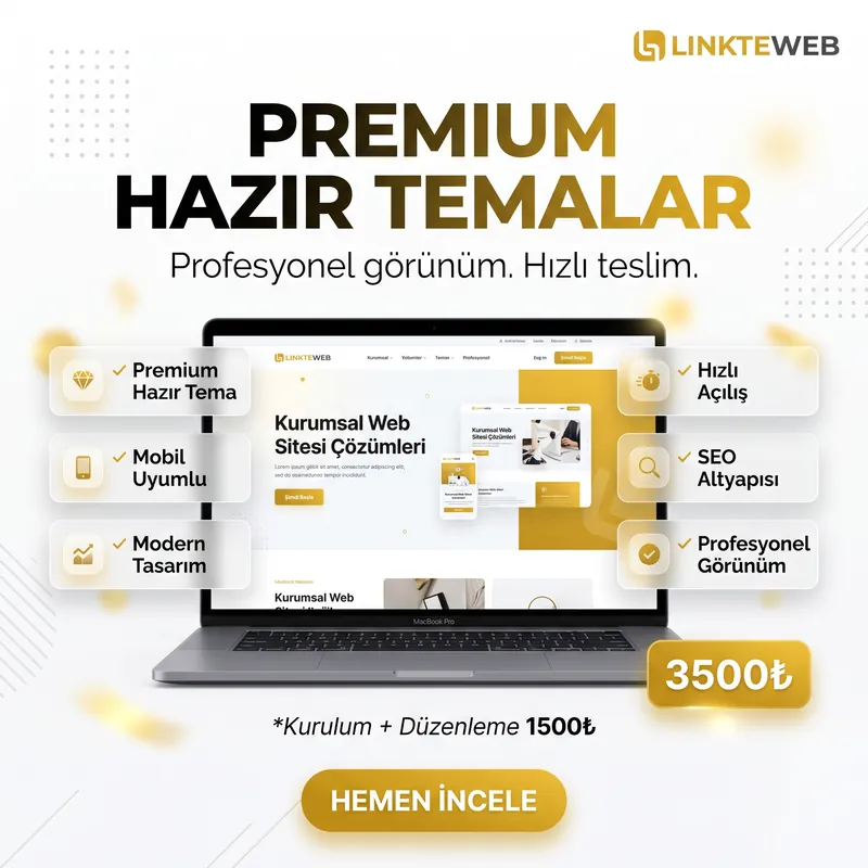 LinkteWeb tema önizlemesi