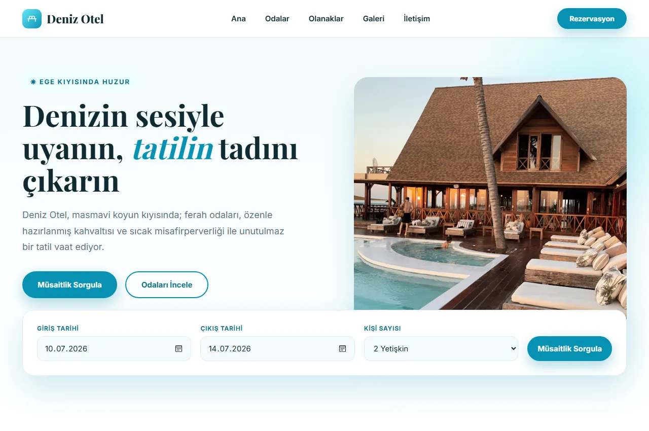 Deniz Otel teması
